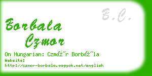borbala czmor business card